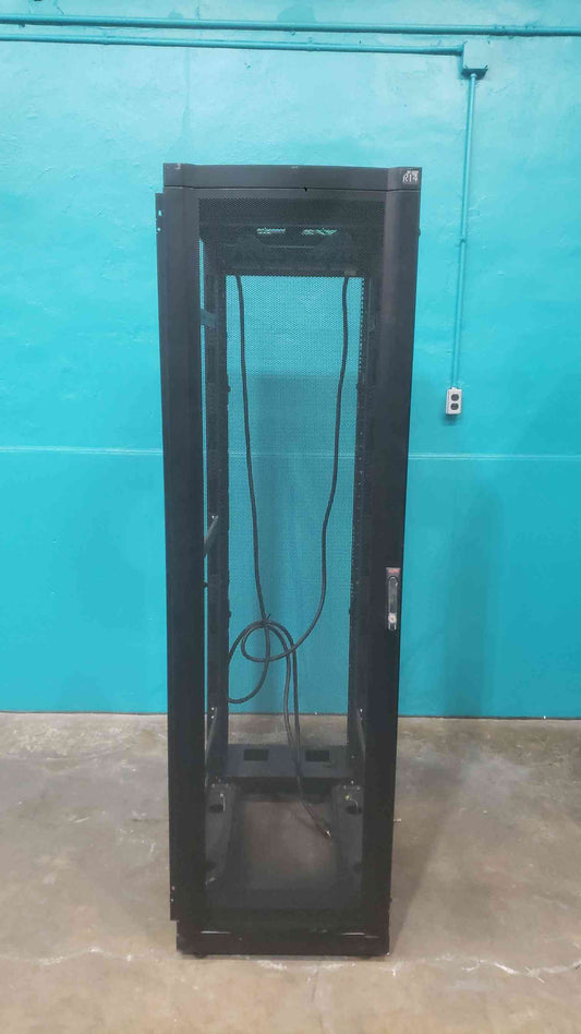 APC NetShelter VX 42U Server Rack Enclosure IT Cabinet 19" Black AR2101BLKX369