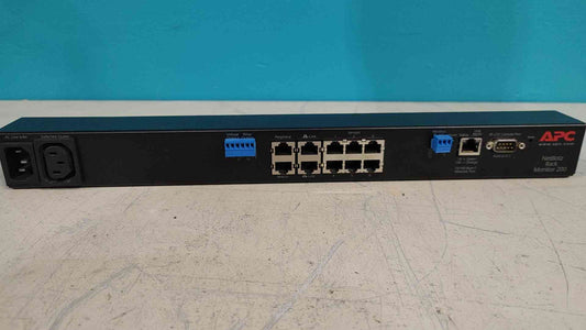 APC NetBotz Rack Monitor 200 Environment Security Appliance 1U NBRK0200 Switch