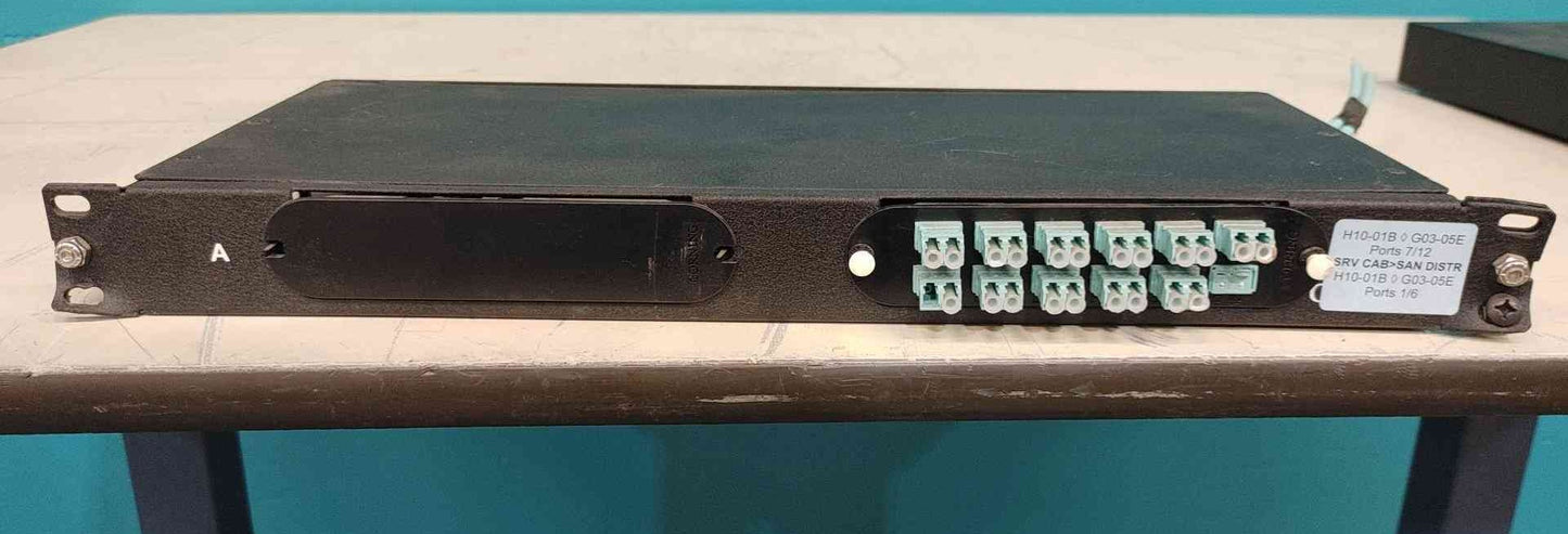 Corning CPP-01U 1U Fiber Optic Patch Panel Plug & Play Enclosure Housing 2-Slot