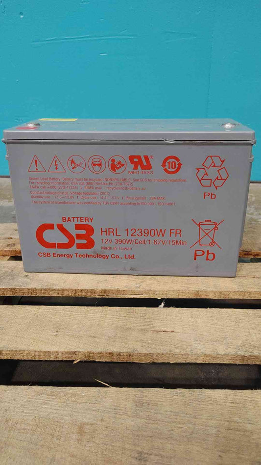 CSB HRL 12390W FR 12V 390W High Rate Sealed Lead Acid SLA UPS Backup Battery