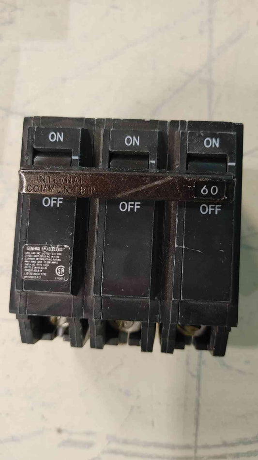 GE THQB32060 60A 3 Pole 240V Bolt-On Commercial Circuit Breaker THQB 60
