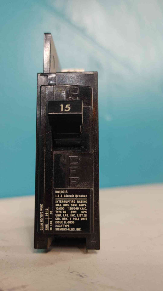 I-T-E Circuit Breaker 15 AMP 120/240 V 1 Pole Unit(Sku:114220