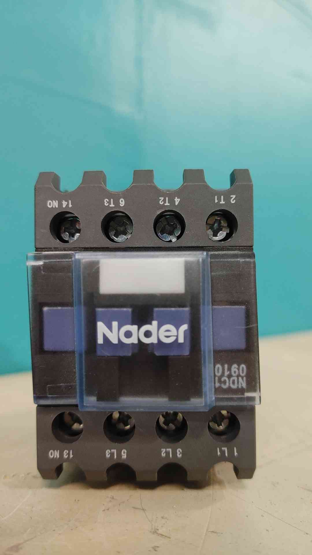 Nader NDC1-0910 Contactor 9A 3 Pole 1NO 24V AC Coil Magnetic Contactor NDC10910