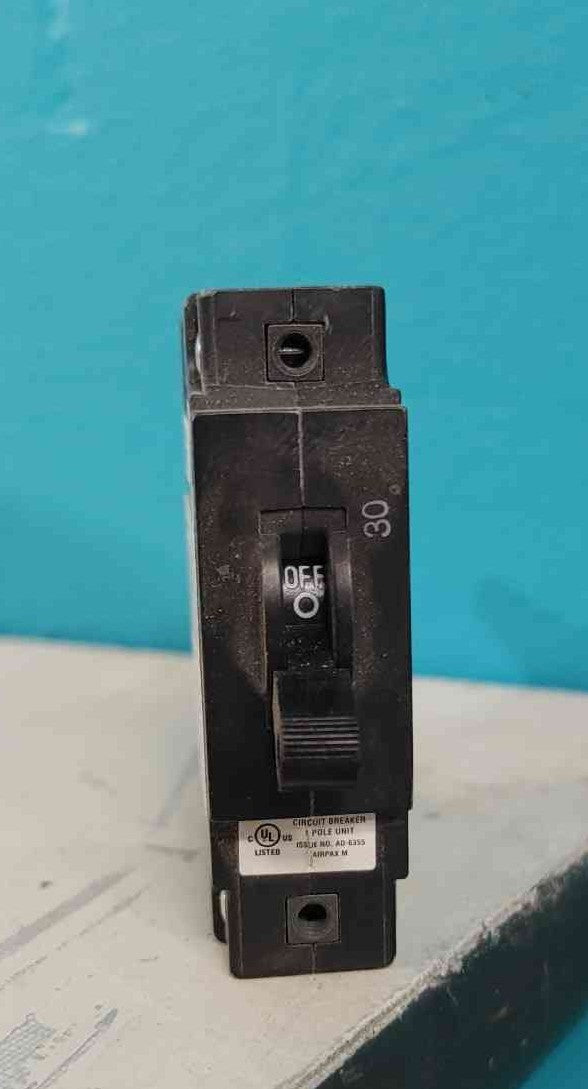 Airpax LELK1-1REC4-29813-30-V 30 Amp 1 Pole Bullet Circuit Breaker 80V 250V