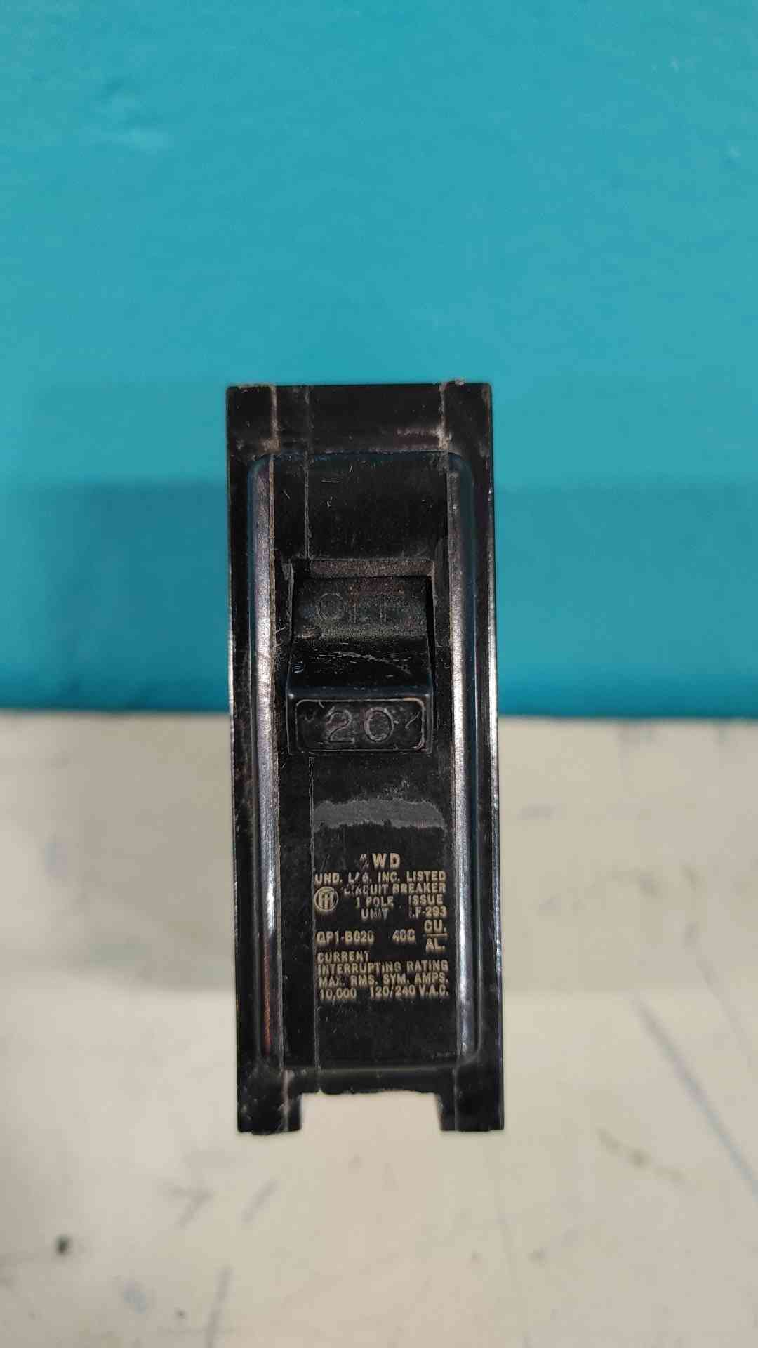 ITE Imperial QP1-B020 20 Amp 1 Pole Circuit Breaker Type EQ-P Siemens QP 20A 120V