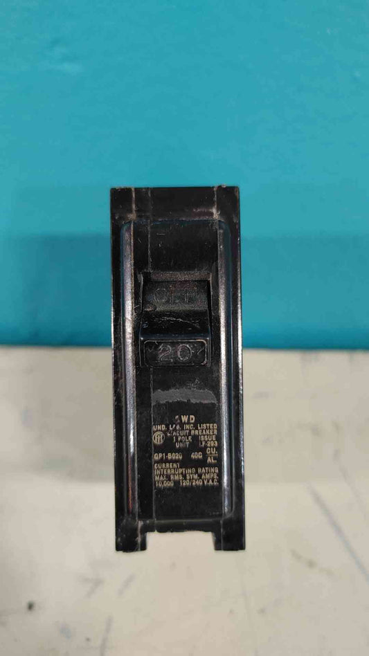 ITE Imperial QP1-B020 20 Amp 1 Pole Circuit Breaker Type EQ-P Siemens QP 20A 120V