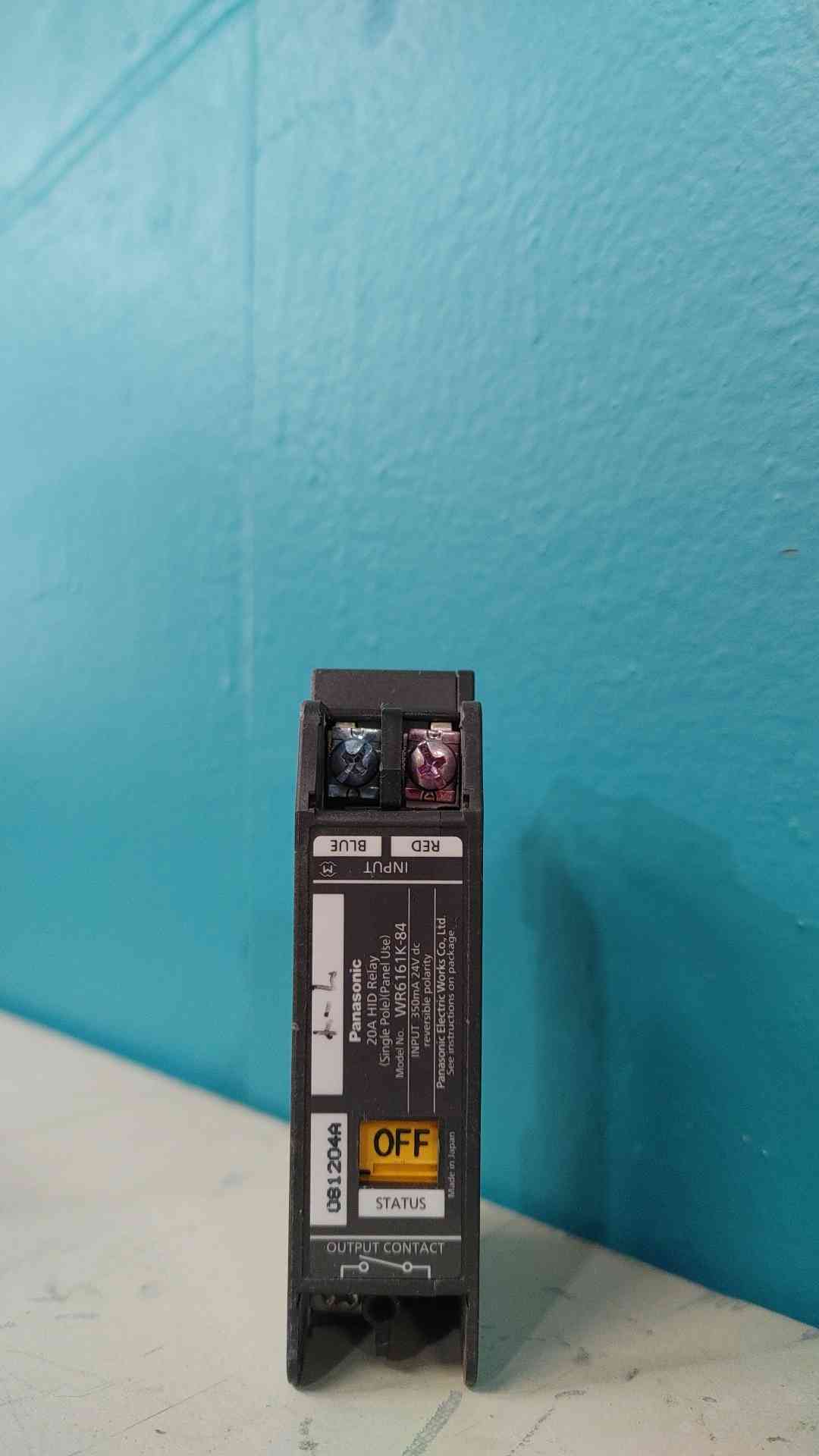 Panasonic WR6161K-84 20A 24VDC HID Lighting Control Relay WR6161K84
