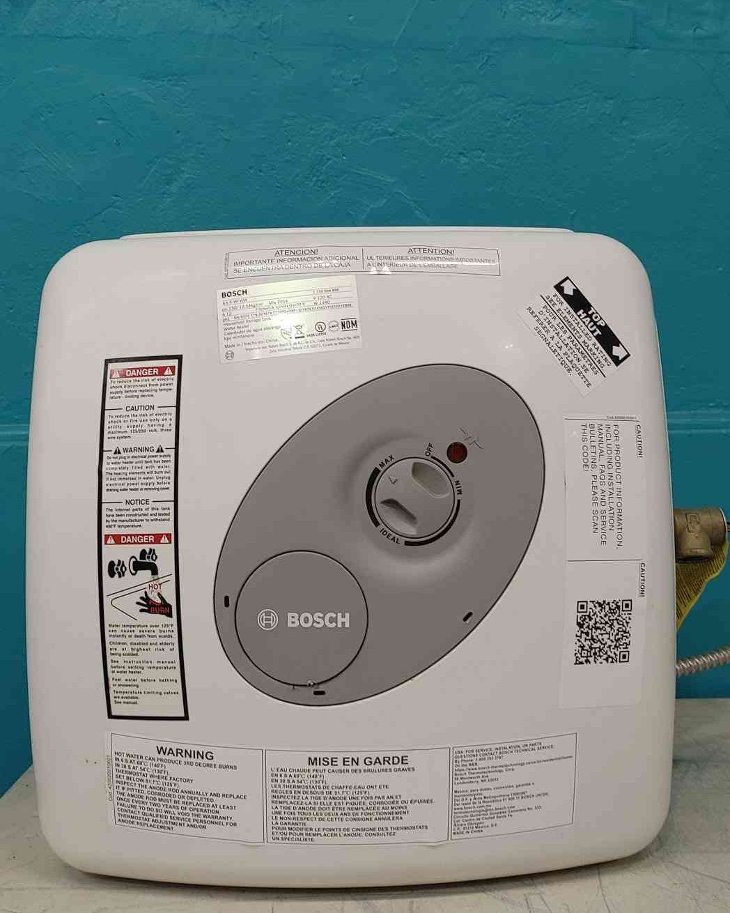 Bosch Tronic 3000 T ES4 4 Gal Electric Mini Tank Water Heater 120V 1440W