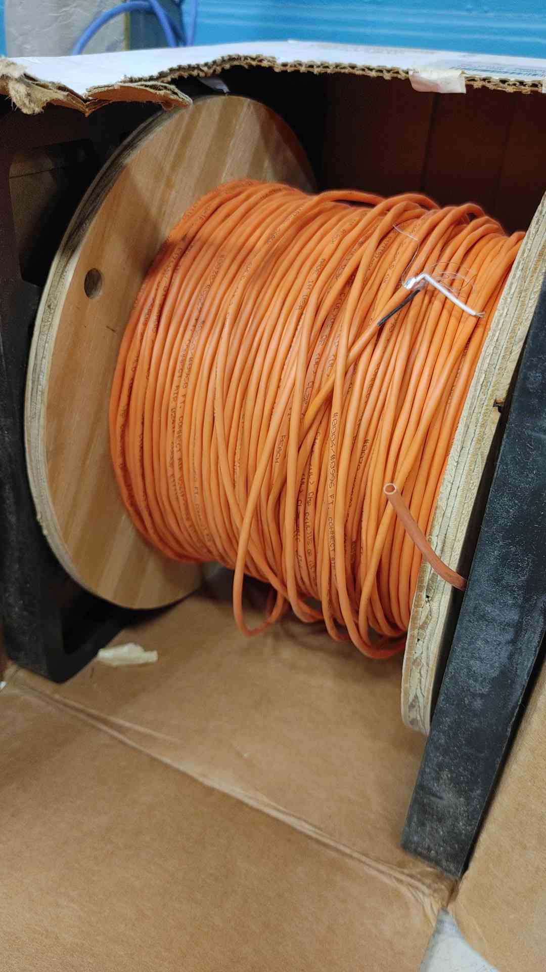 Connect Air W241P-2000FRIB 24 AWG 1-Pair Shielded Plenum Wire Cable 1000ft Orange