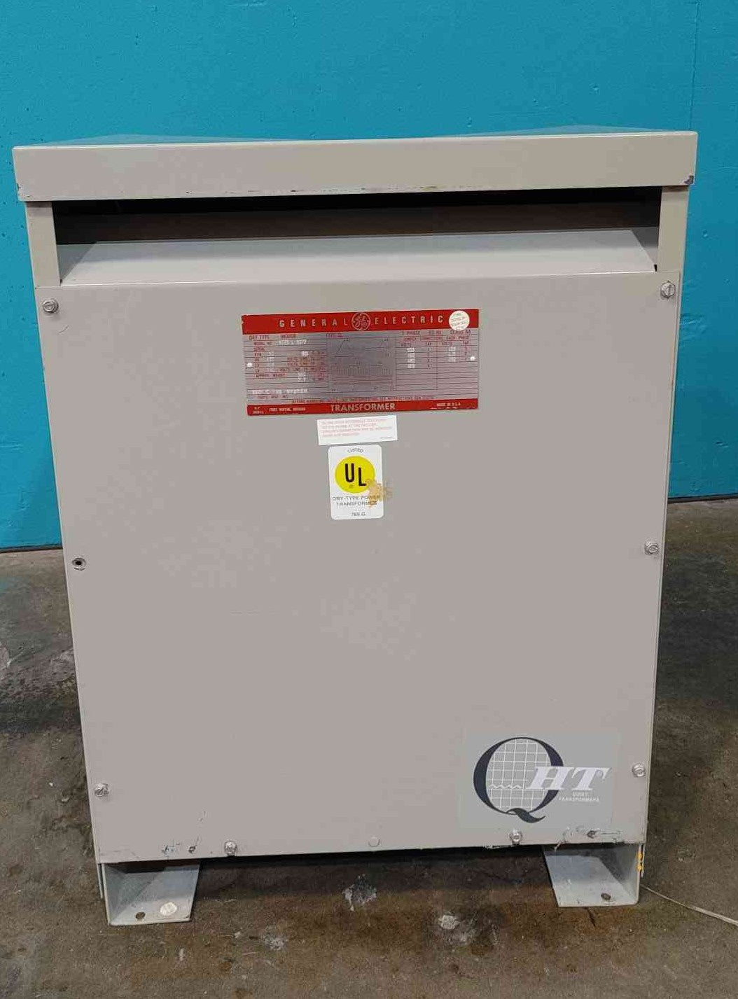 GE 9T23L8072 30 KVA Transformer 3 Phase 480V Delta to 208Y/120V Dry