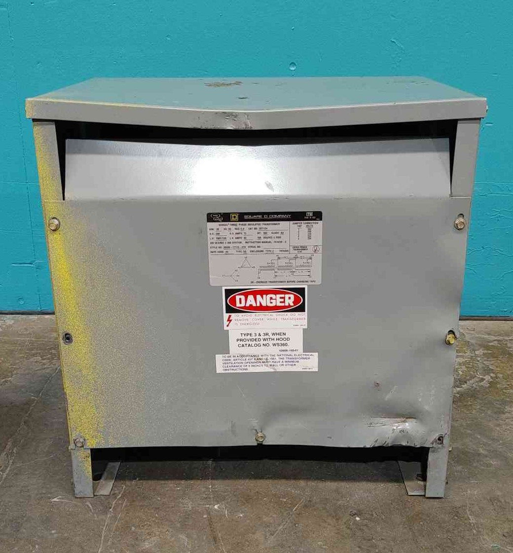 Square D Sorgel 30T12H 30 KVA Transformer 240V Delta to 208Y/120V 3PH