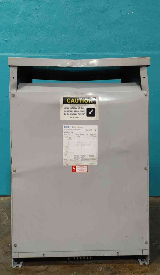 Eaton Cutler Hammer V24M28T12N 112.5 KVA Transformer 240V Delta 208Y/120V