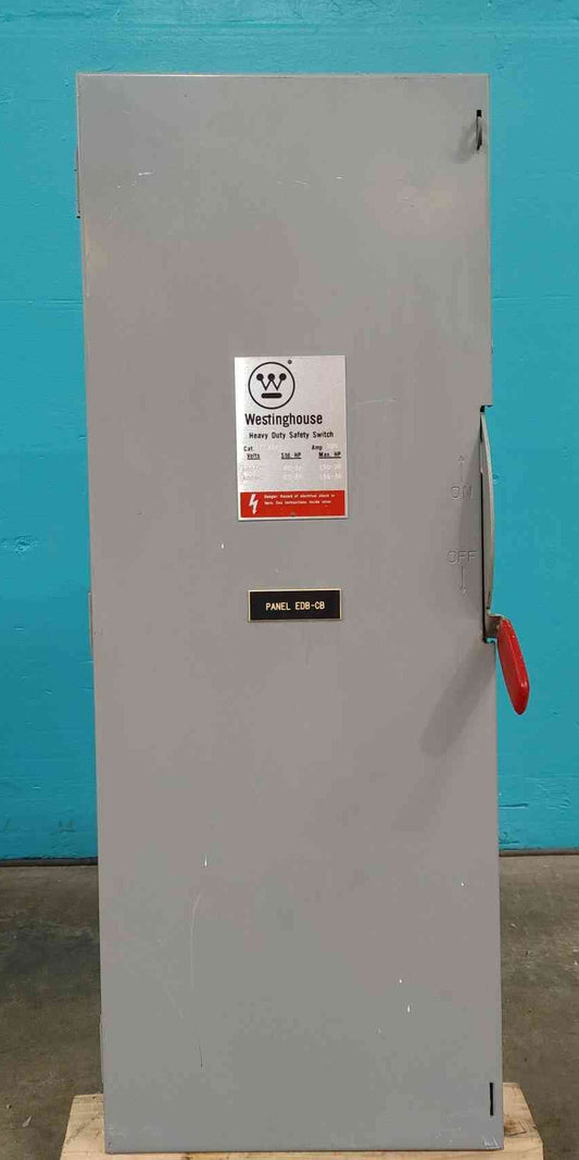 Westinghouse HFN364 200A 600V 3-Pole Fusible Safety Switch Disconnect w Fuses