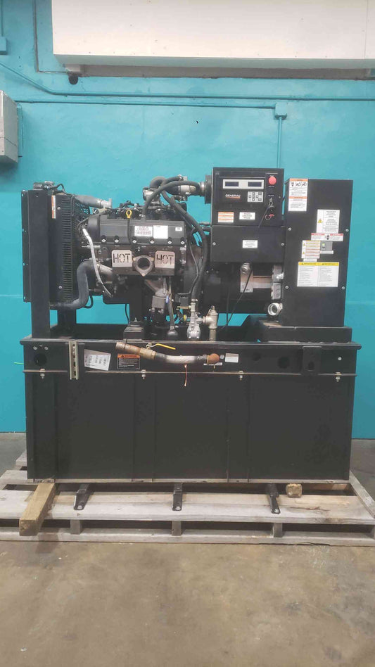 Generac 35kW NG/LP Generator 120/240V 1PH SG035 Open Skid 711 Hrs