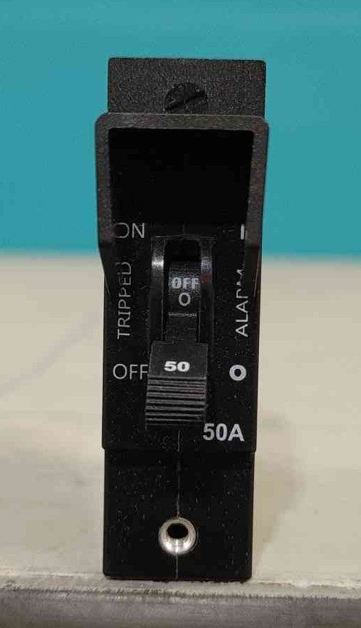 (New) CBI 50A DC Bullet Circuit Breaker D2ALX20237 80V 407998228 Telecom BDFB PDU