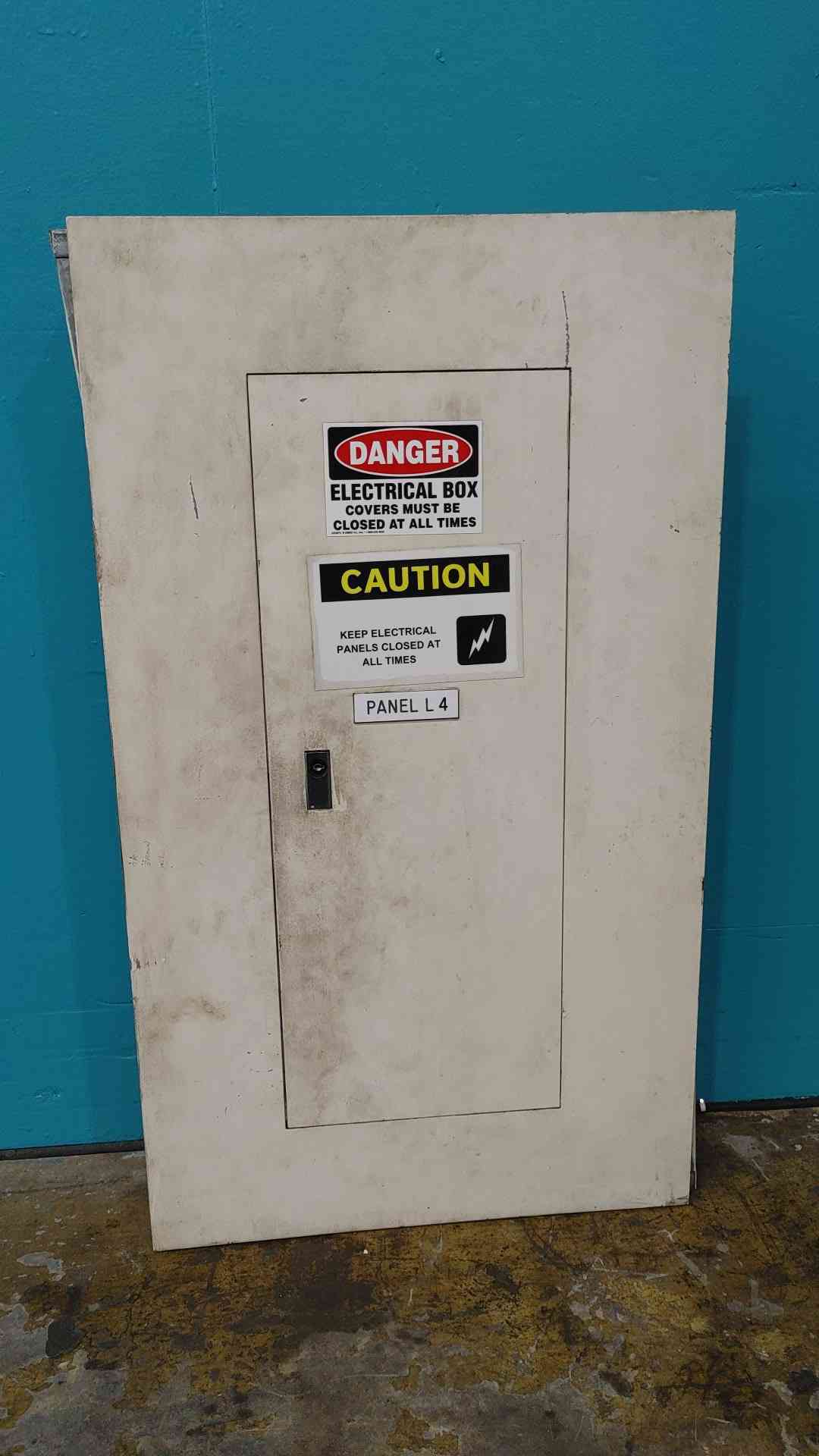 Square D NQOB Panelboard 120/208V 3PH 80A Main Breaker Panel Enclosure Loaded