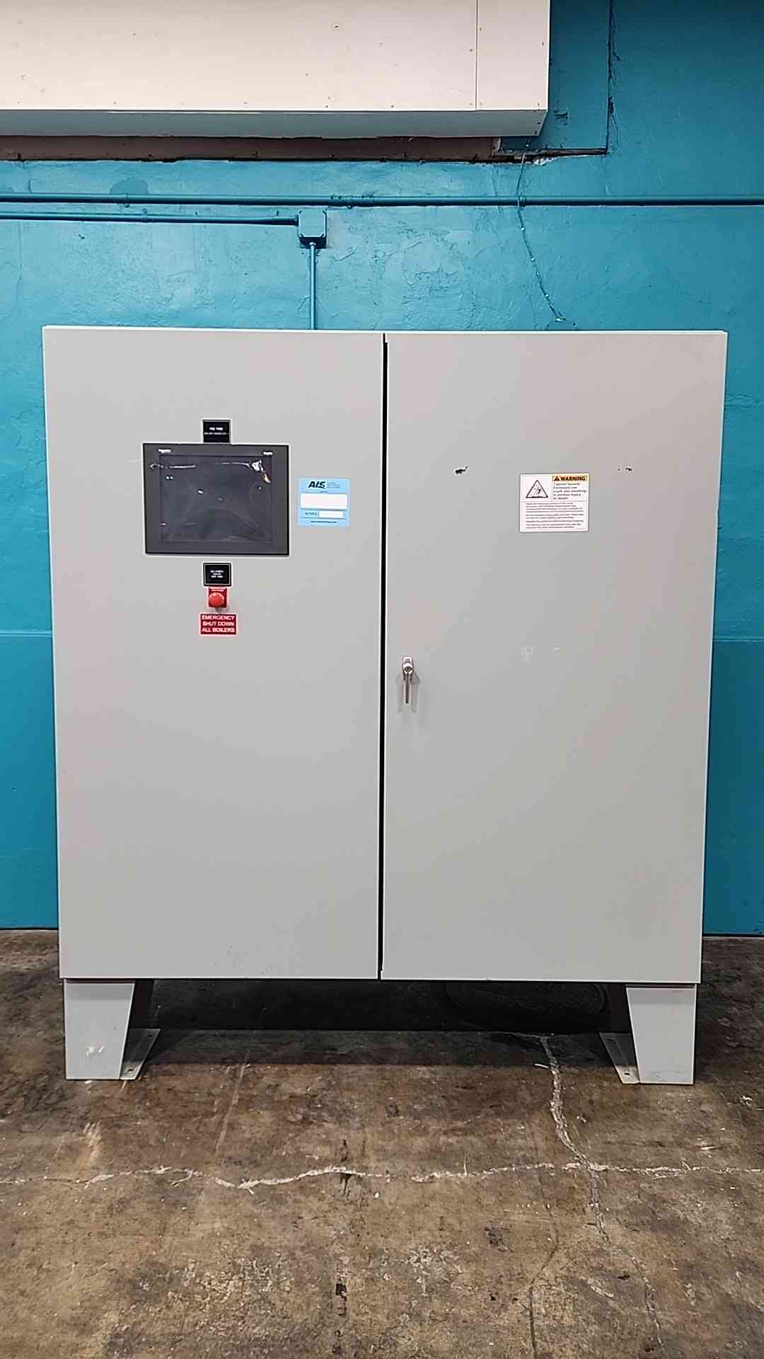 Allen Bradley ControlLogix PLC Cabinet Schneider Magelis HMI Boiler Control Panel