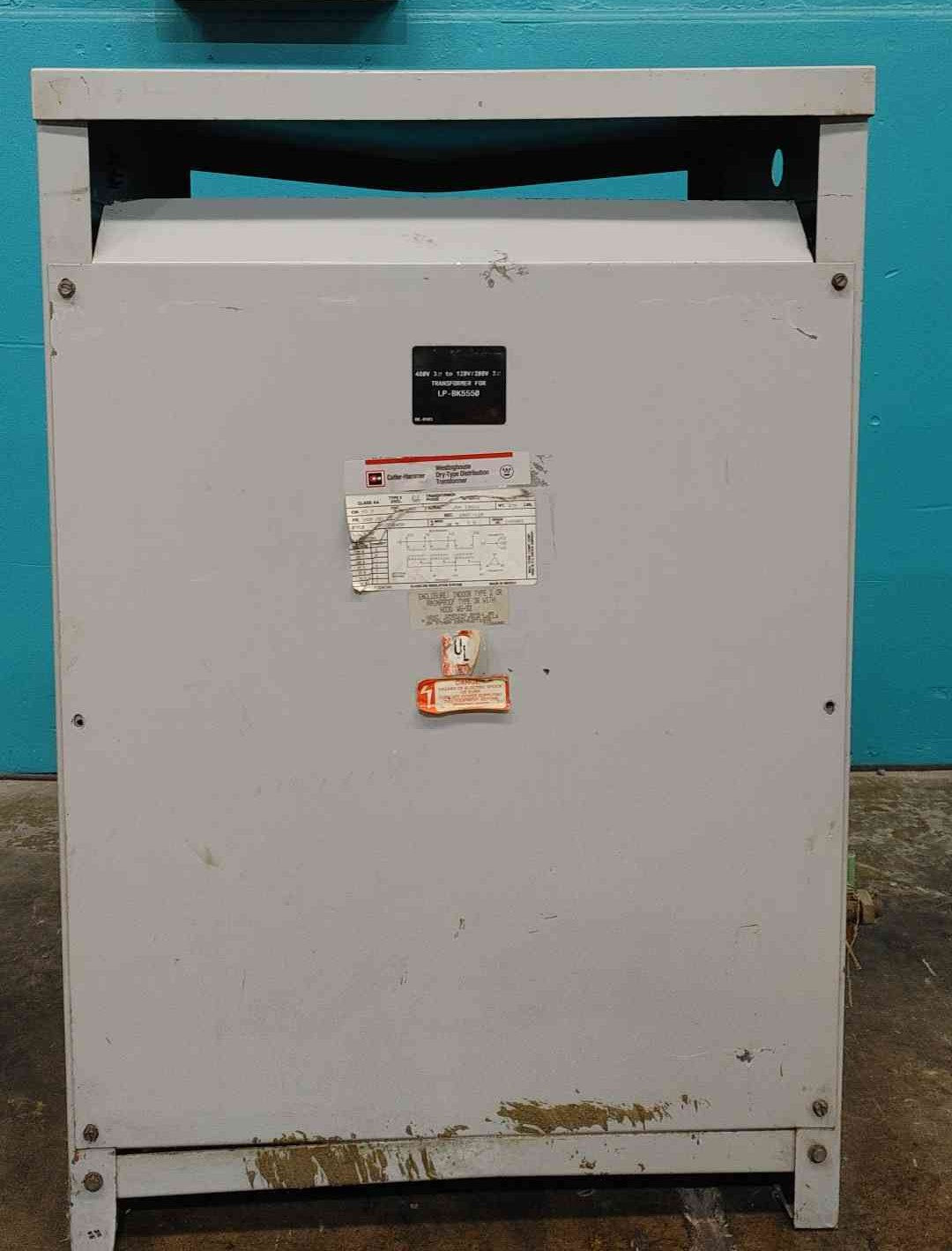 Cutler Hammer 45 kVA Transformer 480V to 208Y/120V 3 Phase 45kVA V48M28B45R