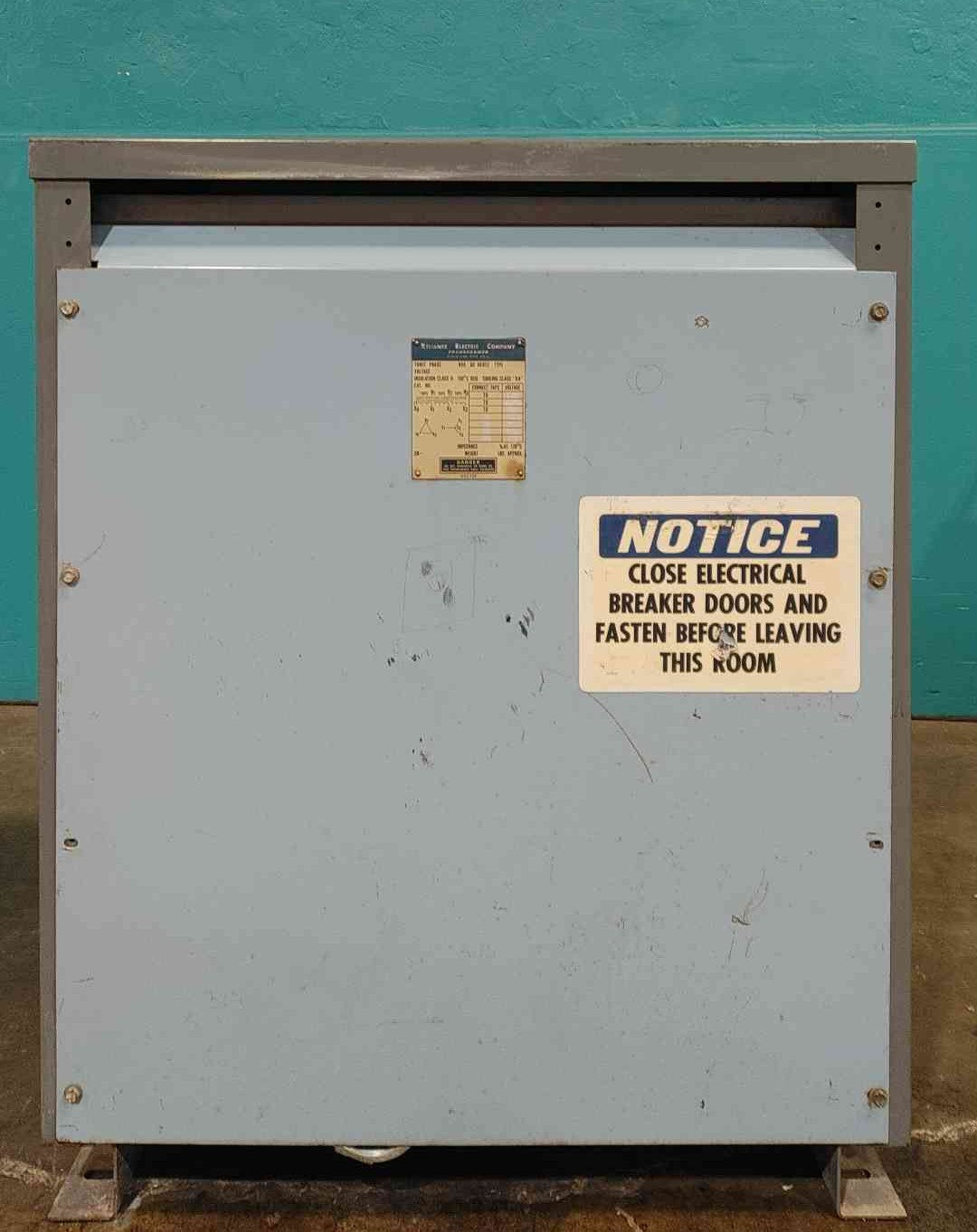 Reliance Electric 93 kVA Dry Type Transformer 460V to 230Y/133V 3 Phase 93kVA