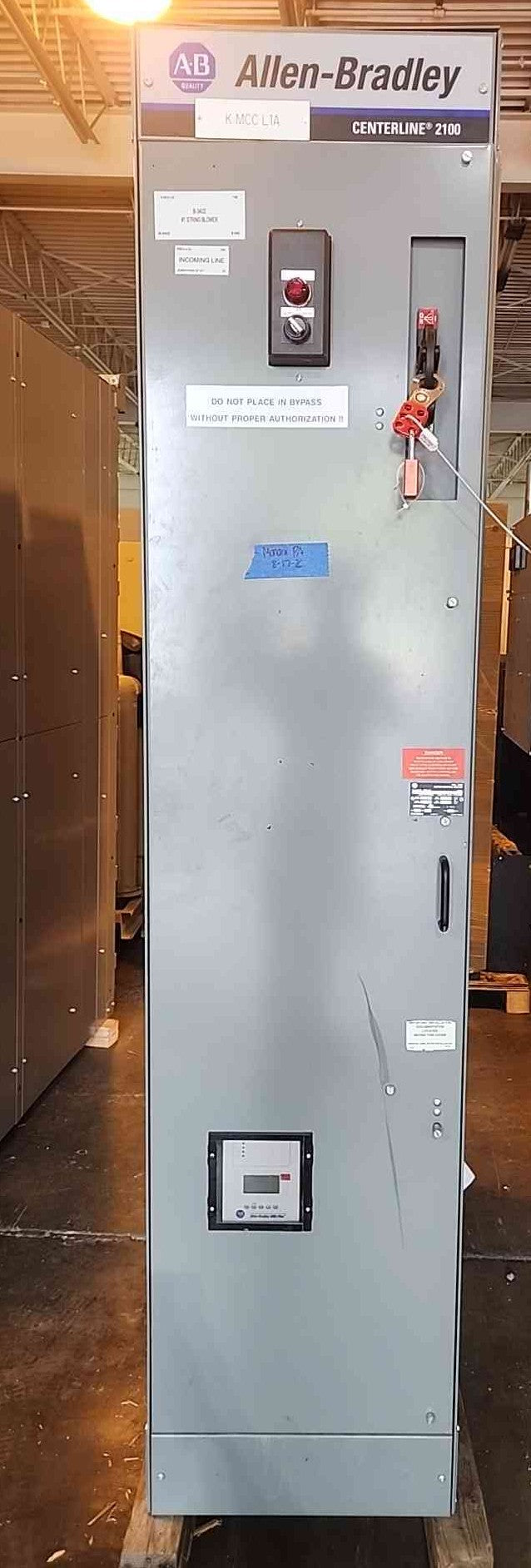 Allen Bradley Centerline 2100 MCC Section 600V 800A Bus Motor Control Center