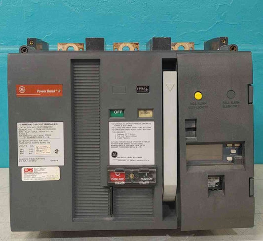 GE Power Break II SHF08B208H 800A 3P 600V Insulated Case Circuit Breaker 800 Amp