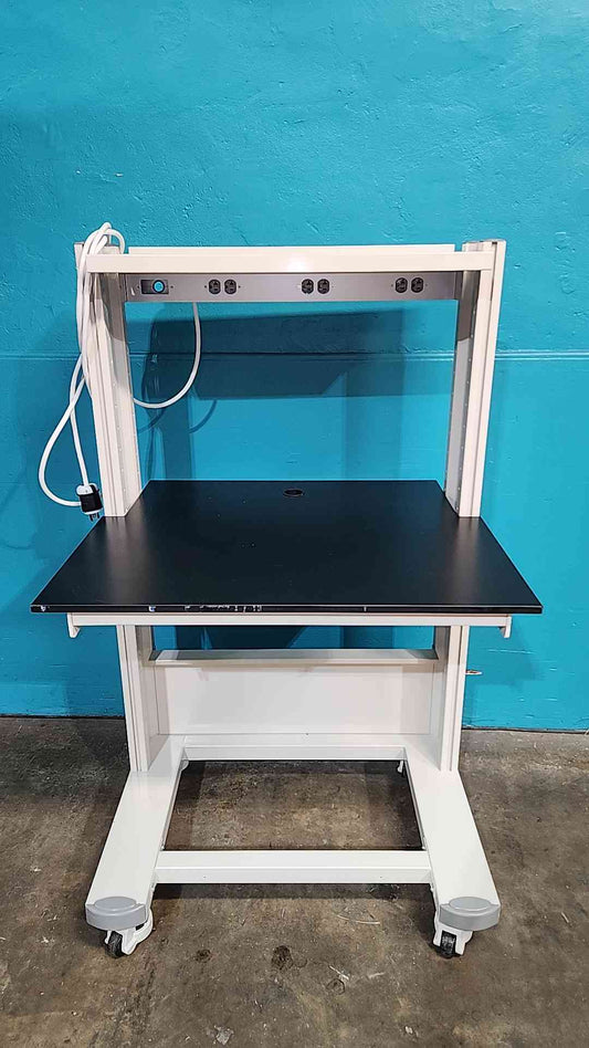 Rolling 3' Lab Desk/Table W/ PDU Strip & Shelf (SKU: 115162)