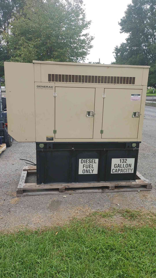 2005 Generac 30 kW Diesel Generator 120/240V 1PH Sound Attenuated Tank 680HrTESTED