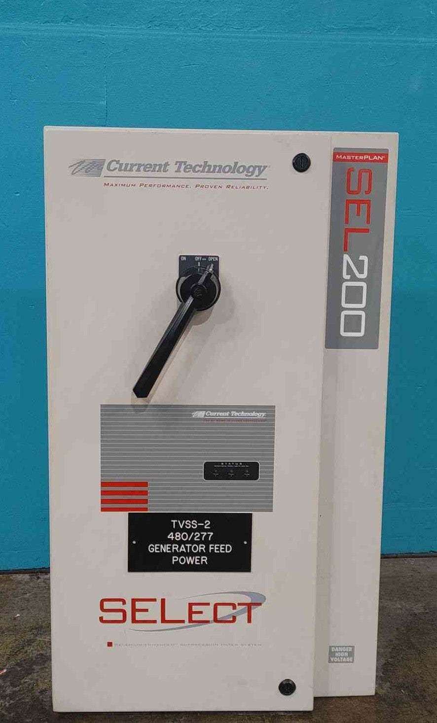 Current Technology SEL200 200kA TVSS Surge Suppressor 277/480V 3Phase Disconnect