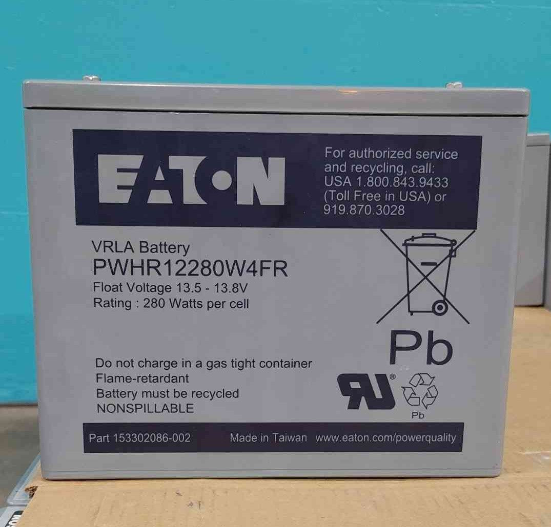 Eaton PWHR12280W4FR 12V 280W Cell 75Ah VRLA AGM UPS Sealed Lead Acid Battery