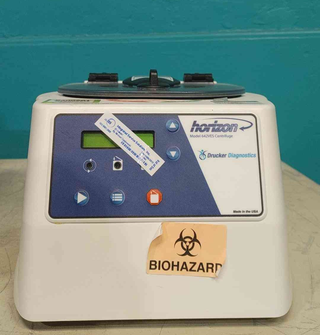 Drucker Diagnostics Horizon 642VES Benchtop Lab Centrifuge 6 Tube 3900 RPM