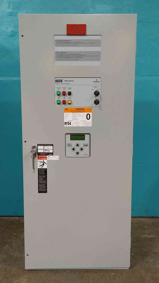 ASCO 7000 Series 65A Automatic Transfer Switch 480V 3Ph ATS J7ADTS030150N5XC