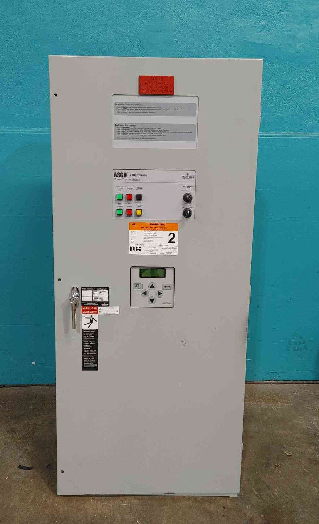 ASCO 7000 Series 150A Automatic Transfer Switch 480V 3Ph ATS J7ADTS030150N5XC