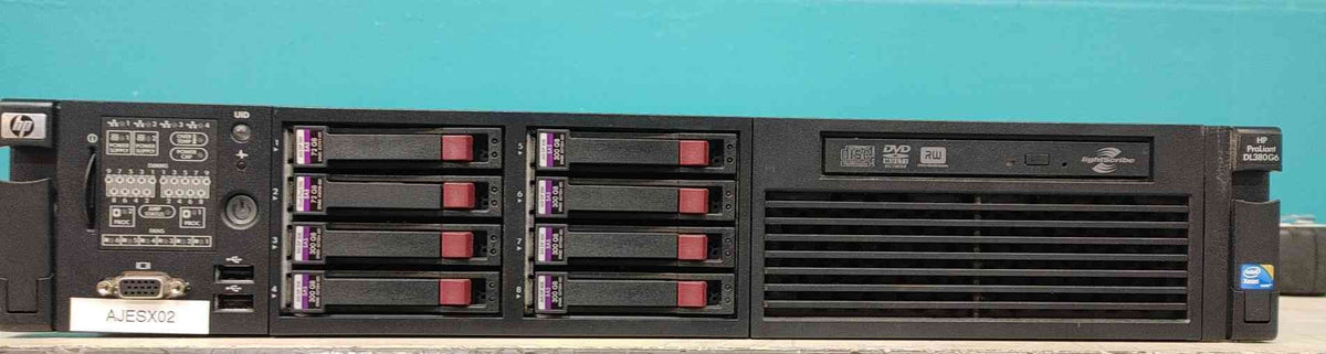 HP ProLiant DL380 G6 2U Server 8-Bay 2.5 SFF 6x 300GB SAS Dual 460W PSU iLO2