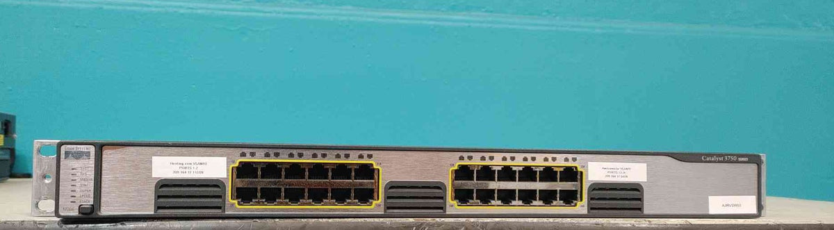 Cisco Catalyst WS-C3750G-24T-S 24-Port Gigabit Layer 3 Switch StackWise 1U