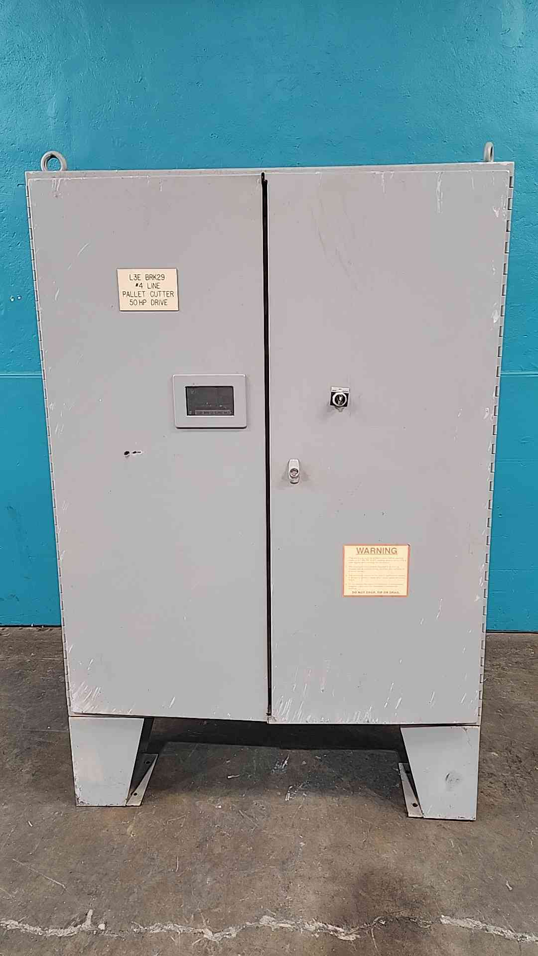 Allen Bradley 1336 50 HP VFD Control Cabinet Panel 1336-B050-EOG-L3 460V 3 Phase