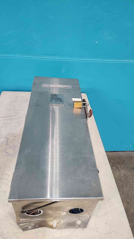 Westinghouse WHFN364 200A 600V 3 Pole Stainless Steel Safety Switch NEMA 4X Fused