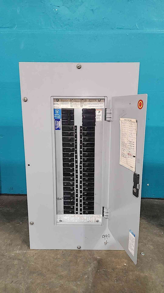 Westinghouse Pow-R-Line PRL-1 Panelboard 100A 3PH 208Y/120V Complete W Breakers