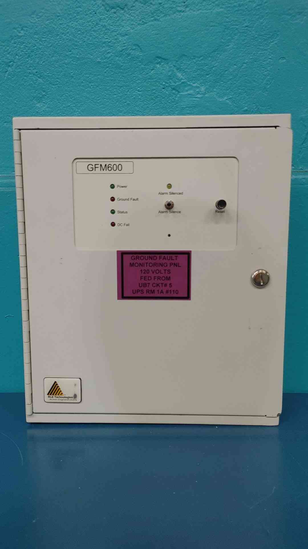 RLE Technologies GFM600 Ground Fault Monitoring Panel 85-264VAC 0-600VDC Battery