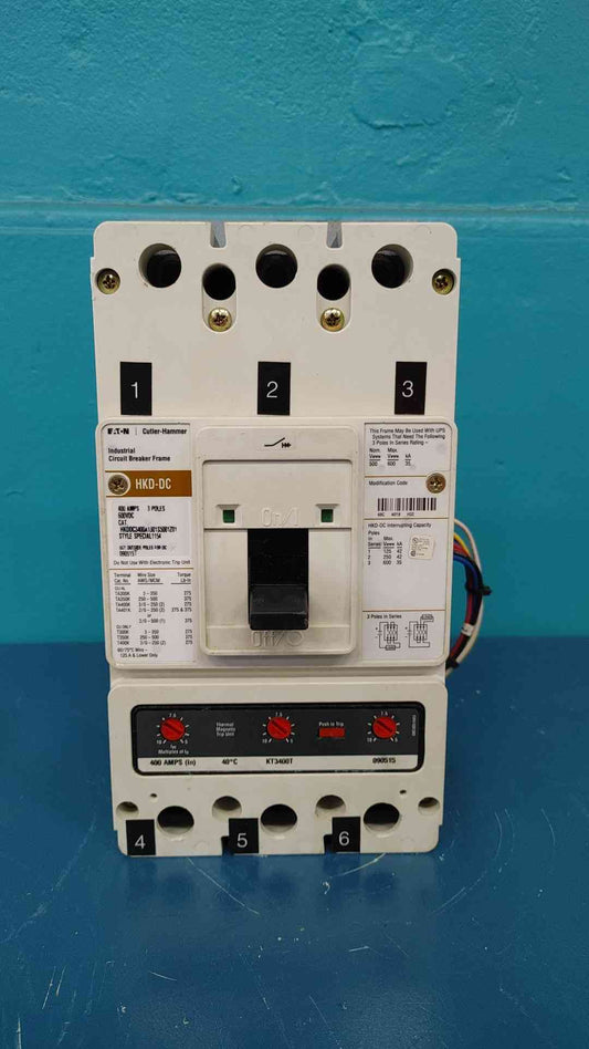 Eaton Cutler Hammer HKD-DC HKDDC3400A1301S5001Z01 400A 3P 600V Circuit Breaker