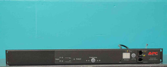 APC AP7752 Rack Automatic Transfer Switch ATS 120V 16A 20A 10 Outlet 1U PDU