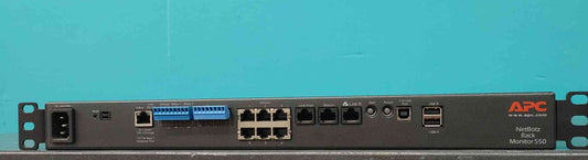 APC NetBotz Rack Monitor 550 NBRK0550 1U Environmental Security Monitor Unit