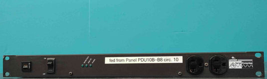 Leviton 5500-192 1U Rack Mount PDU 20A 125V 12 Outlet Surge Suppressor L5-20P