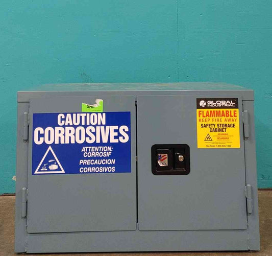 Global Industrial Flammable Corrosive Safety Storage Cabinet Steel Low Profile