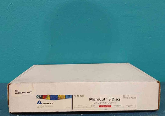Buehler MicroCut S 10" Abrasive Grinding Discs 1200 Grit P2500 16-10-1200 SiC 10in
