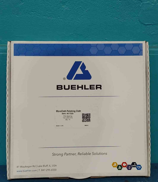 Buehler MicroCloth 10" Polishing Cloths PSA Backing 10 Pk 40-7220 Metallographic
