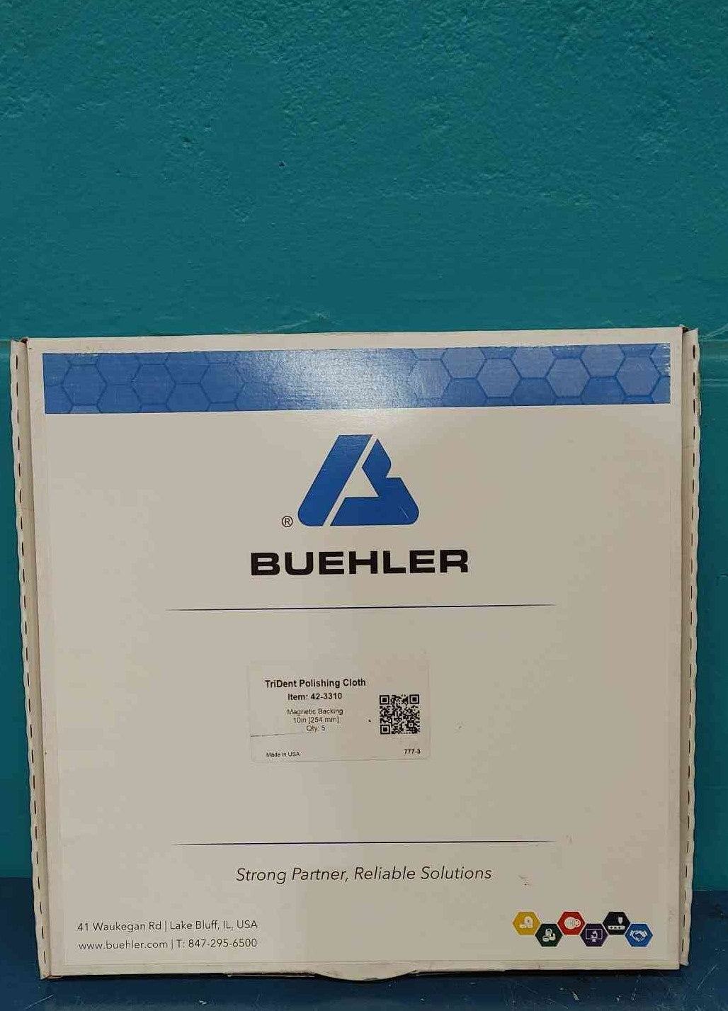 Buehler TriDent 10" Polishing Cloths Magnetic Back 5 Pk 42-3310 Metallographic