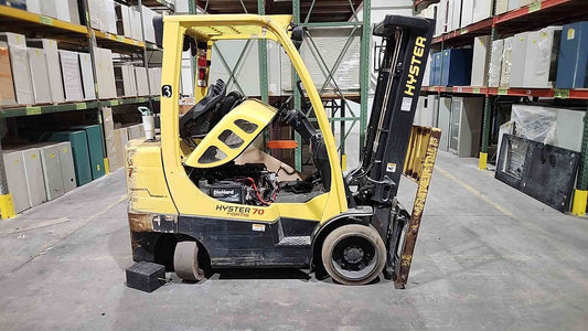 Hyster S70FT Fortis 7000lb Cushion Forklift DuraMatch Cascade Push Pull AS-IS
