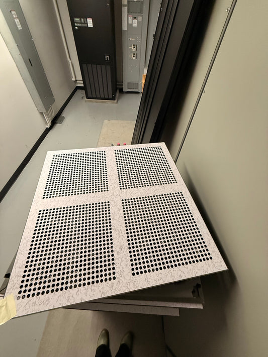 Tate Perf 1000 Raised Floor Tile 2x2 Perforated Airflow Panel Data Center 24x24