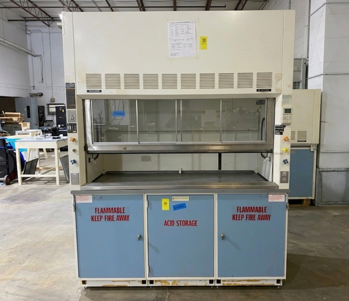 6' SafeAire Fisher Hamilton Fume Hood Ducted w/ Benches (5360AA)