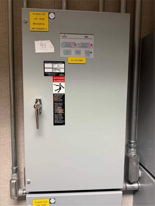 ASCO D00300030104N1XC ATS 104A 480V Automatic Transfer Switch (SKU: 109959)